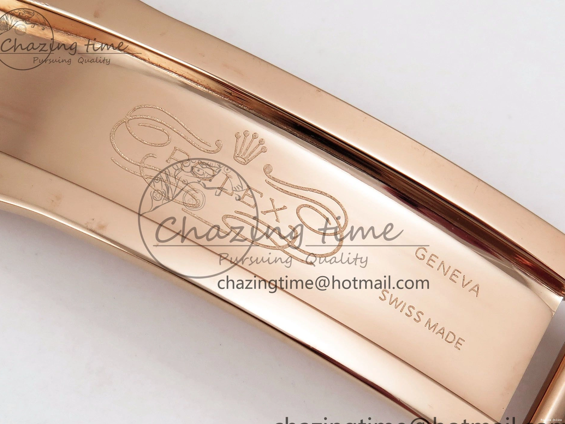 0125 SunProtective Day Date 40 RG JDF 904L Steel Brown Textured Stick Dial on President Bracelet VR3255 V3 (Gain Weight) 1359